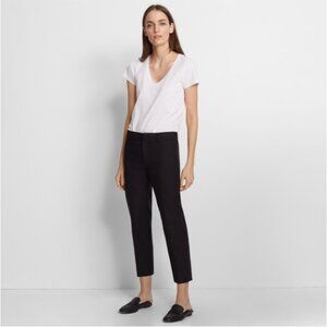 NWT Club Monaco Remi Slim Crop Pant in Black Size 8